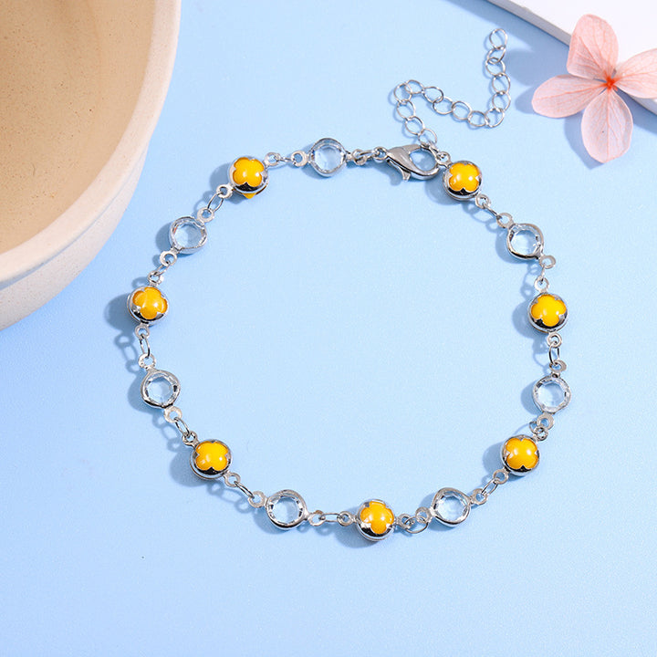 Decorative Gemstone Anklet Bowlift