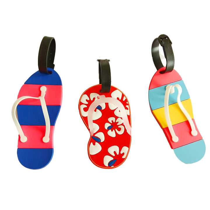 Unisex luggage tag in creative flip-flop design Bowlift