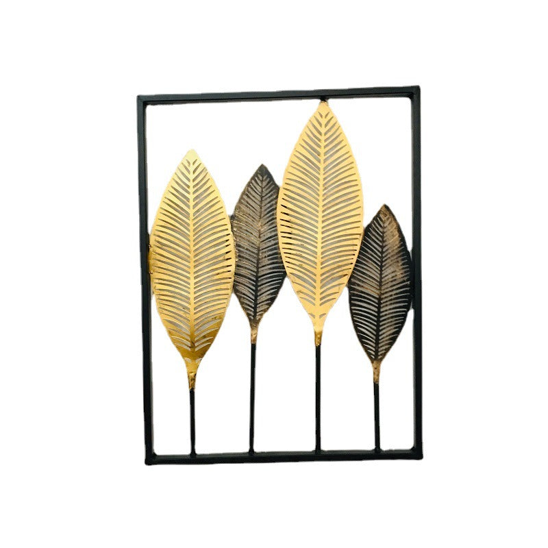 Leaf-Inspired Metal Wall Art Bowlift