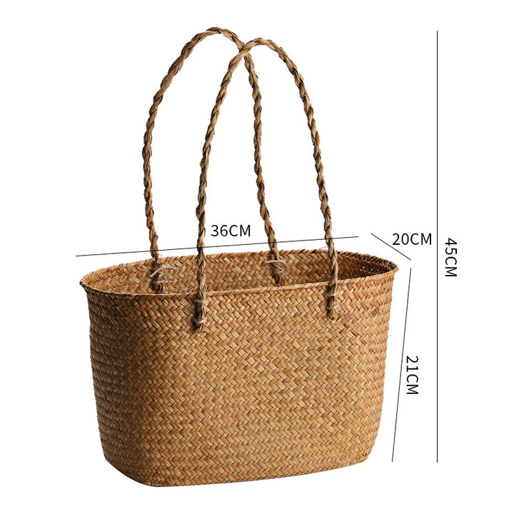 Handcrafted Woven Storage Tote Bowlift