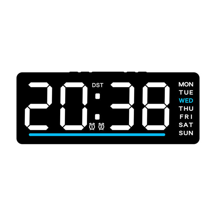 Digital wall clock with LED display Bowlift