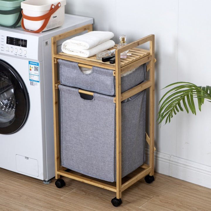 Stylish laundry storage tower with wheels Bowlift