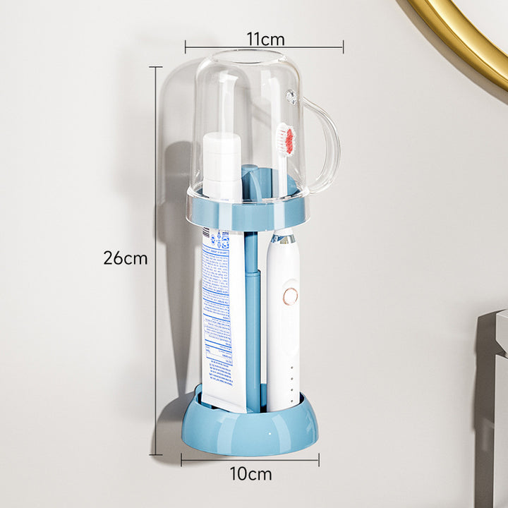 Wall-Mounted Toothbrush Storage Bowlift