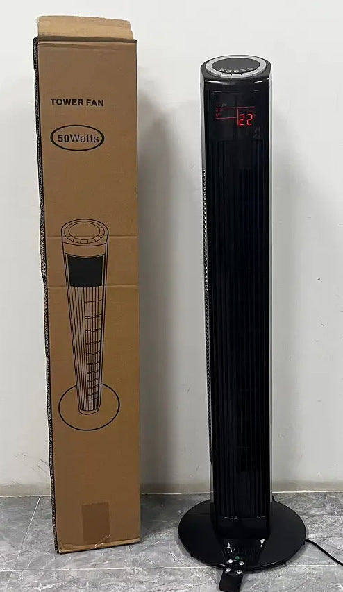 Cooling vertical oscillating tower fan with digital LED display and remote control Bowlift