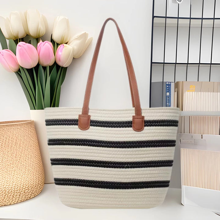 Spacious Macrame Tote Bag Bowlift