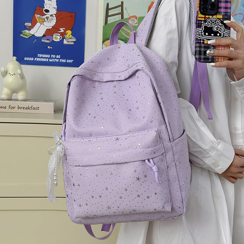 Girls Decorative Star Pattern Bowlift