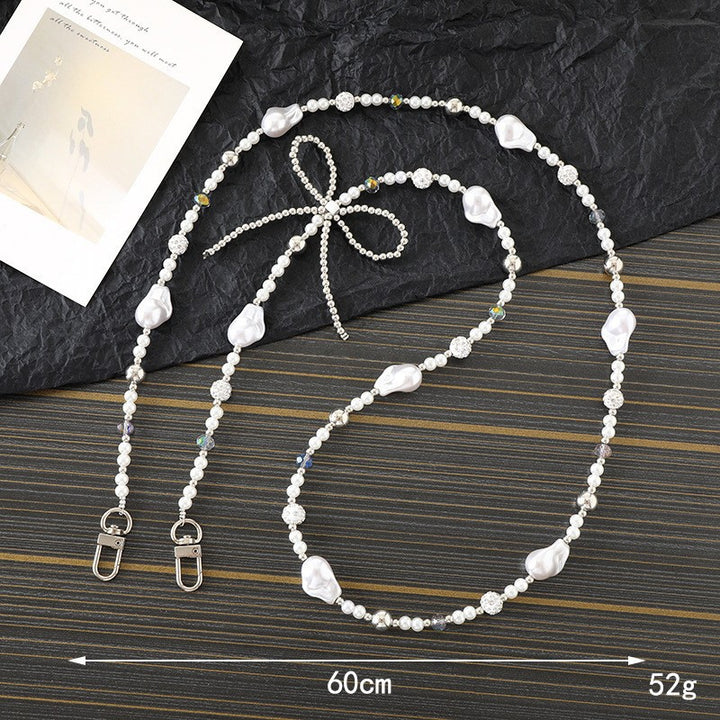 Stylish Pearl and Chain Necklace Bowlift