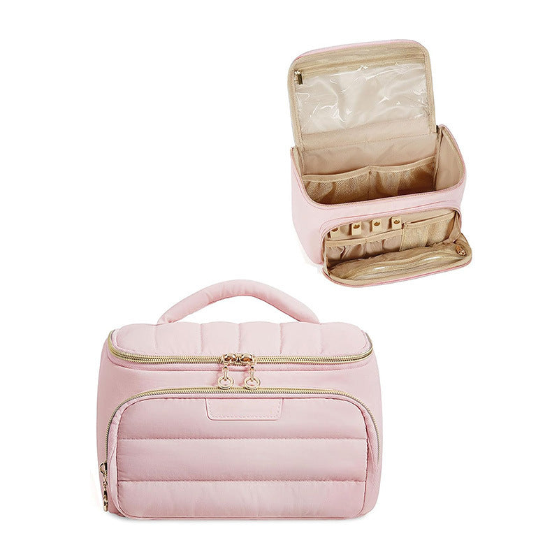 Multifunctional Cosmetic Organizer Bag with Removable Hanging System Bowlift