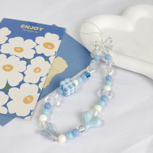 Delicate Butterfly Beaded Phone Charm Bowlift