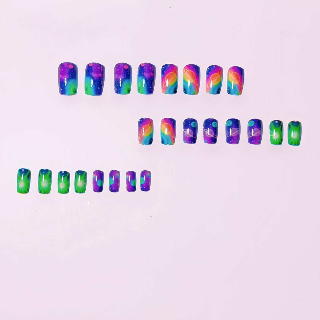 Celestial Space-Inspired Nail Art Bowlift