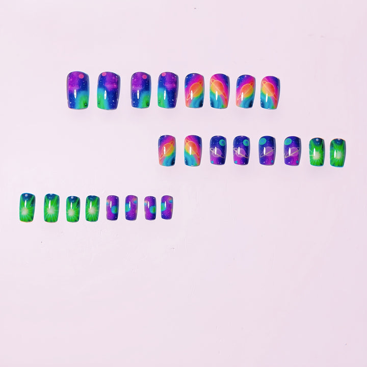 Celestial Space-Inspired Nail Art Bowlift