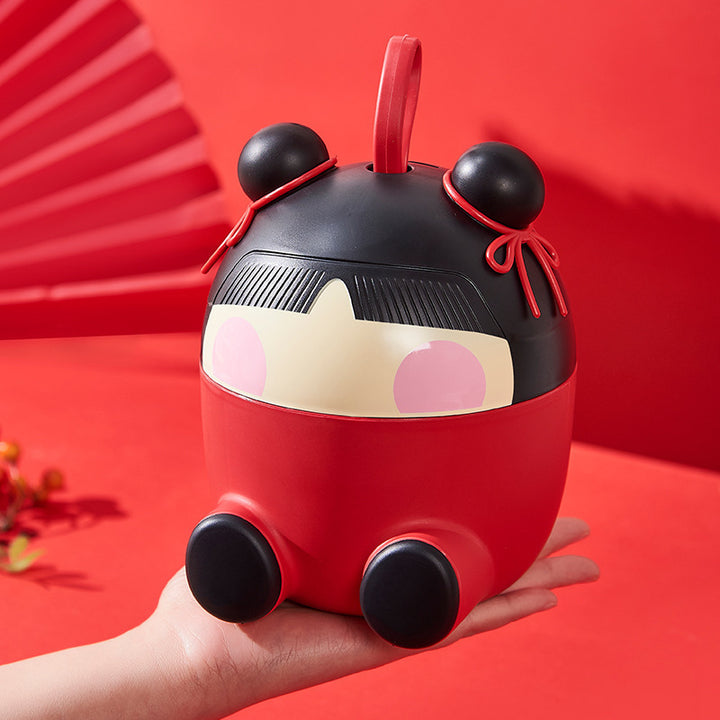 Cute Cartoon-Themed Trash Can Bowlift