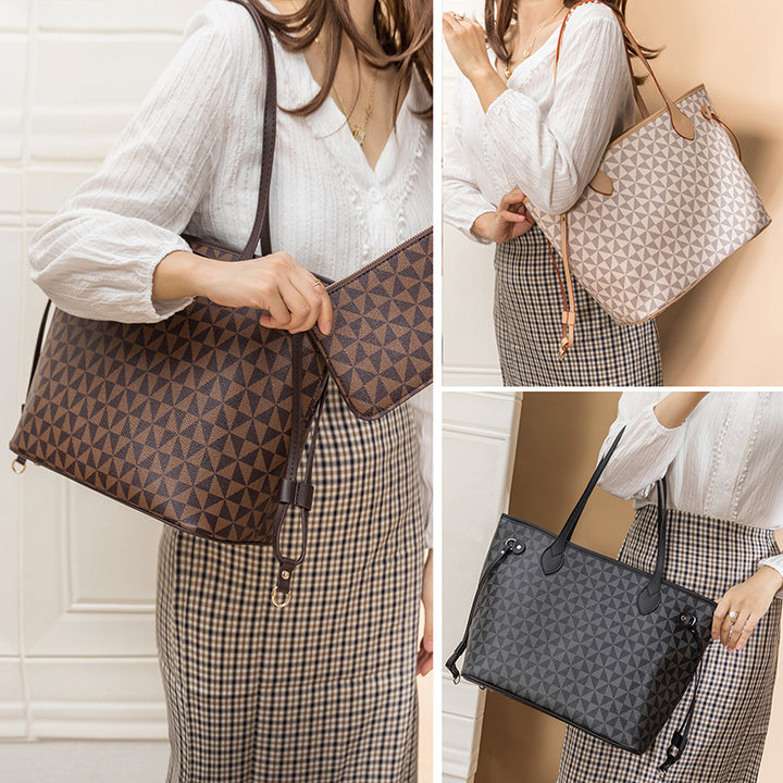 Stylish Geometric Patterned Tote Bag
