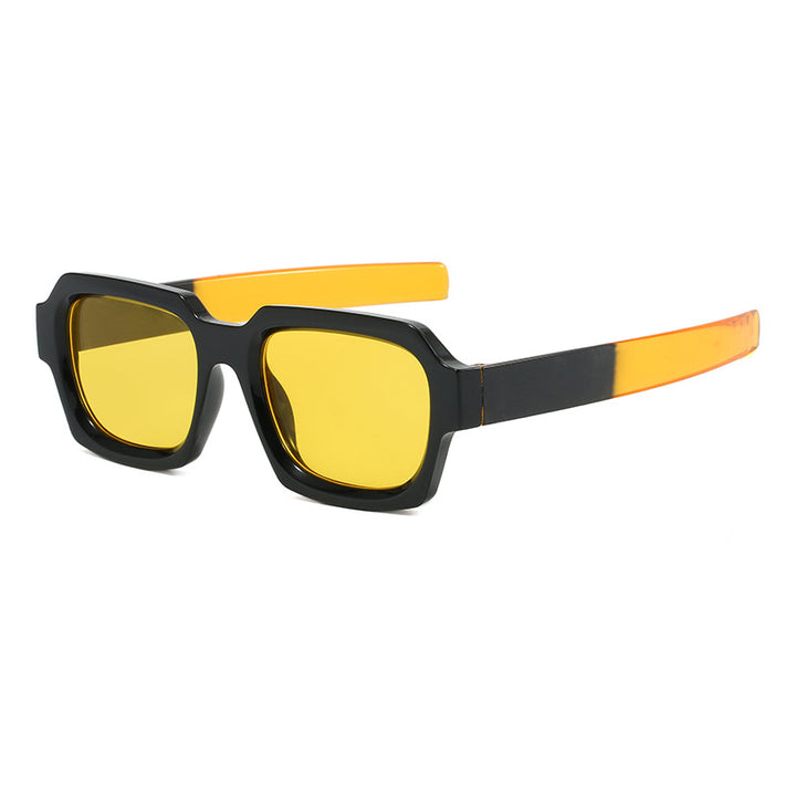 Ladies fashionable stylish square sunglasses with contrasting frame Bowlift