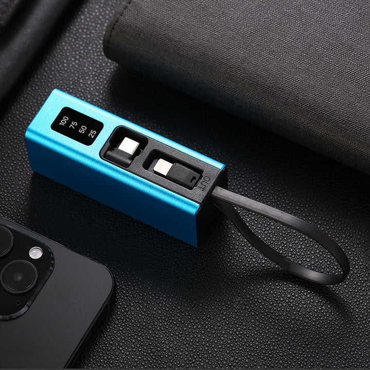 Multifunctional charger with integrated USB cable and LED display Bowlift