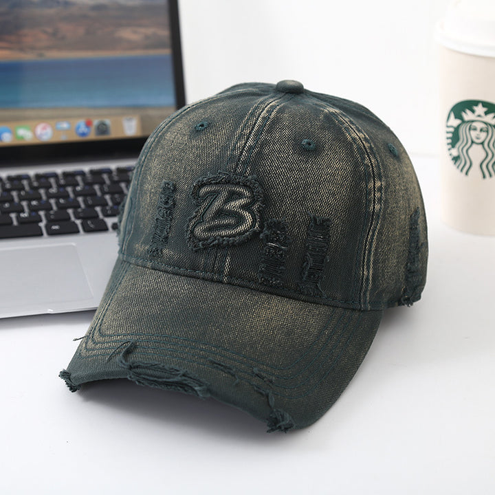 Unisex Distressed Vintage Baseball Hat Bowlift