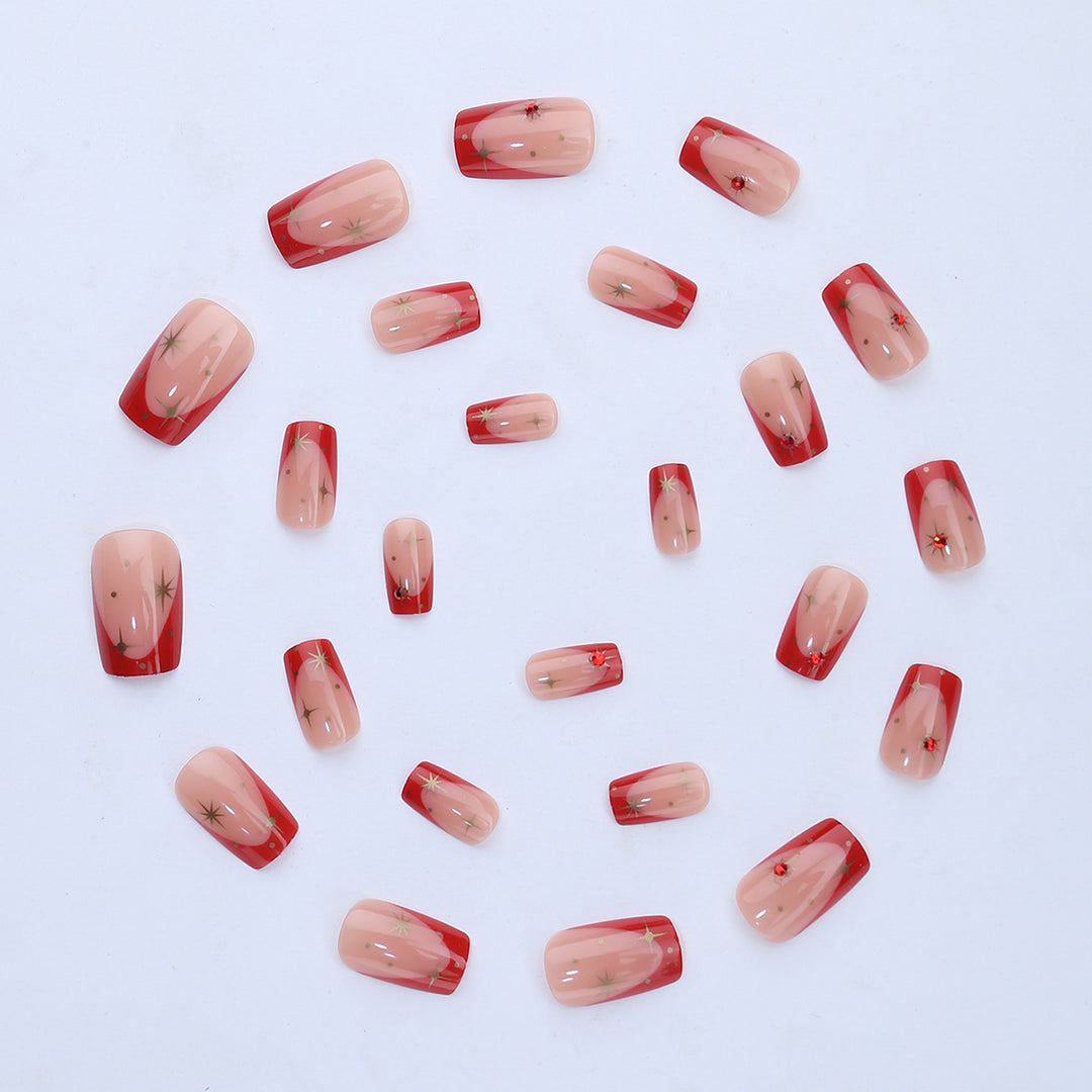 Nail set with glamorous accents Bowlift