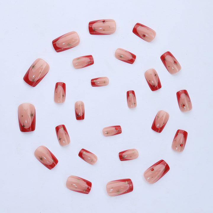 Nail set with glamorous accents Bowlift