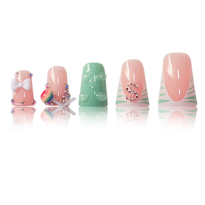 Creative Candy-Themed Acrylic Nail Enhancements Bowlift