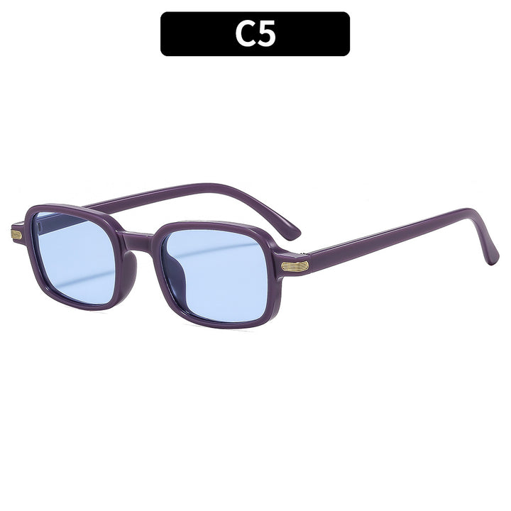 Retro-Inspired Square Frame Sunglasses Vintage Look