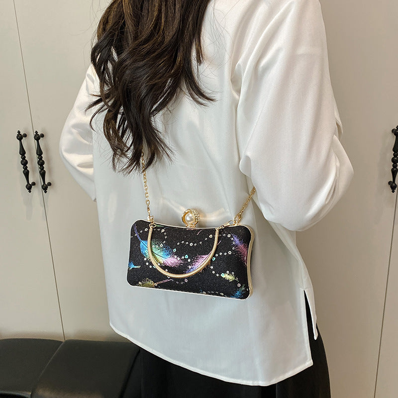 Glittery Evening Clutch Bag Bowlift