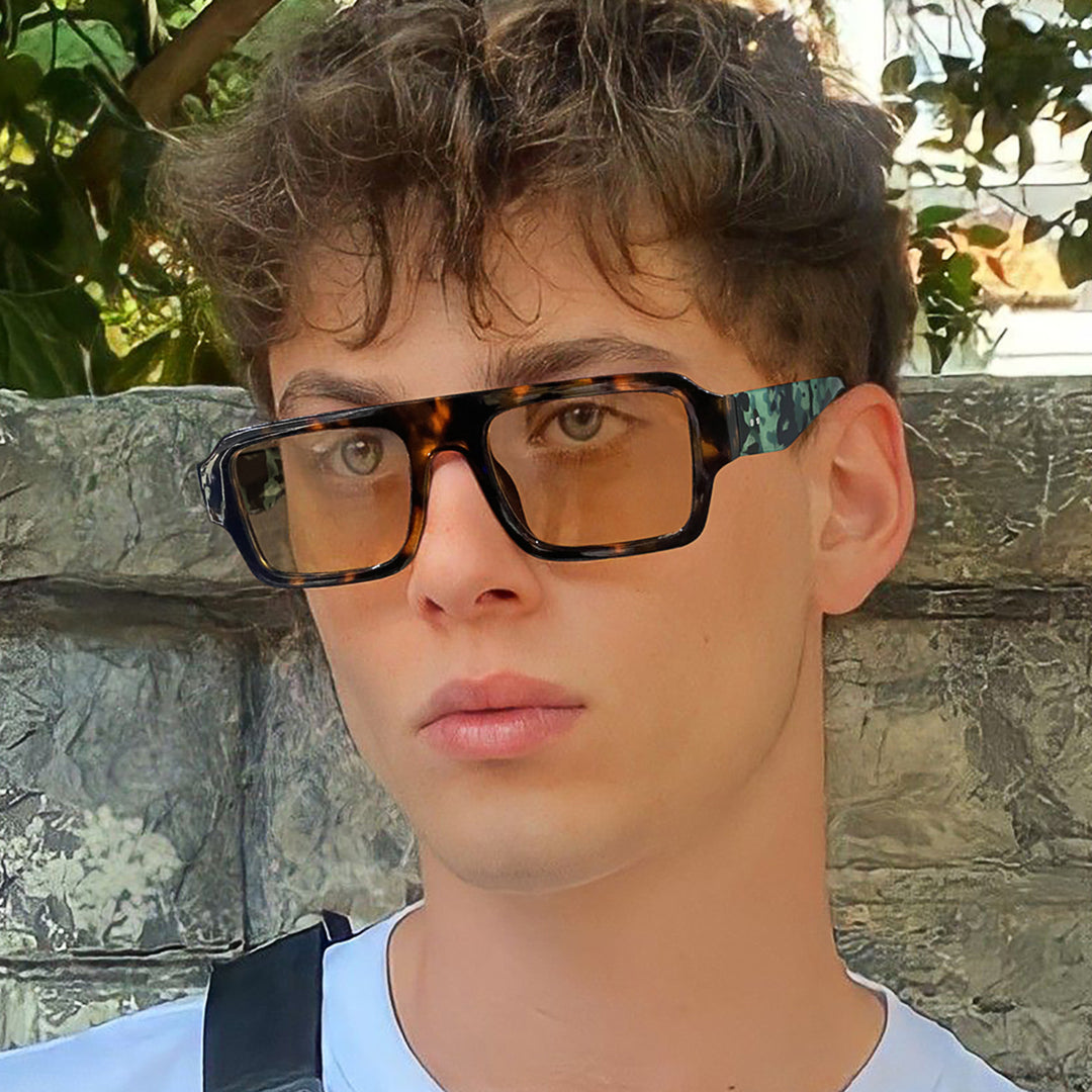 Women's modern square sunglasses with sturdy plastic frame Bowlift