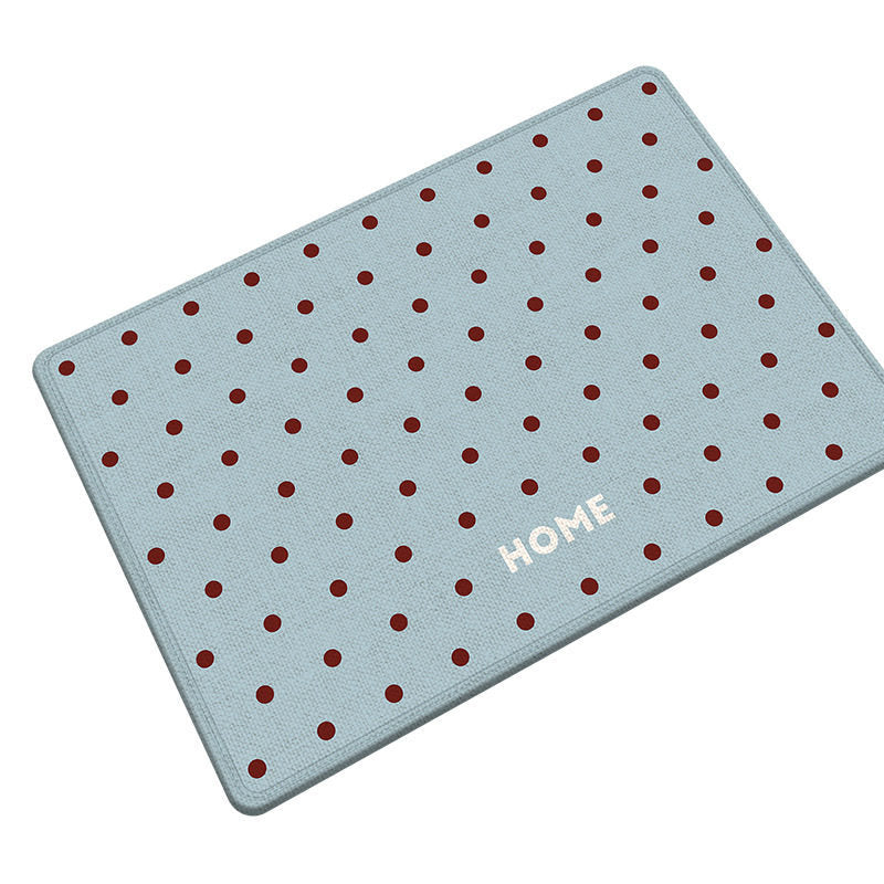 Fun Dot-Patterned Non-Slip Bathroom Mat Bowlift