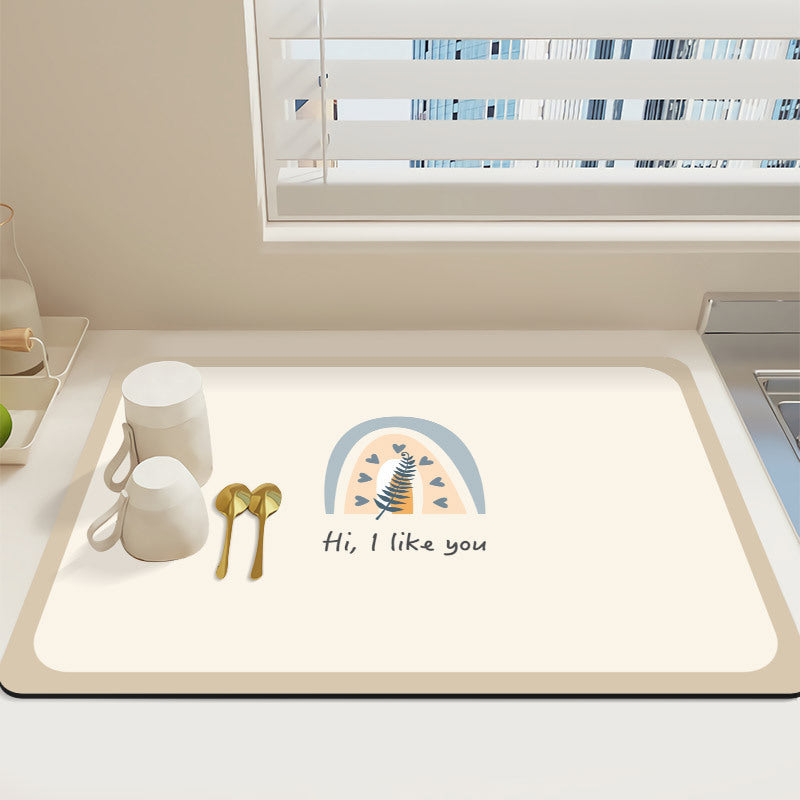 Decorative Kitchen Counter Protector Mat Bowlift
