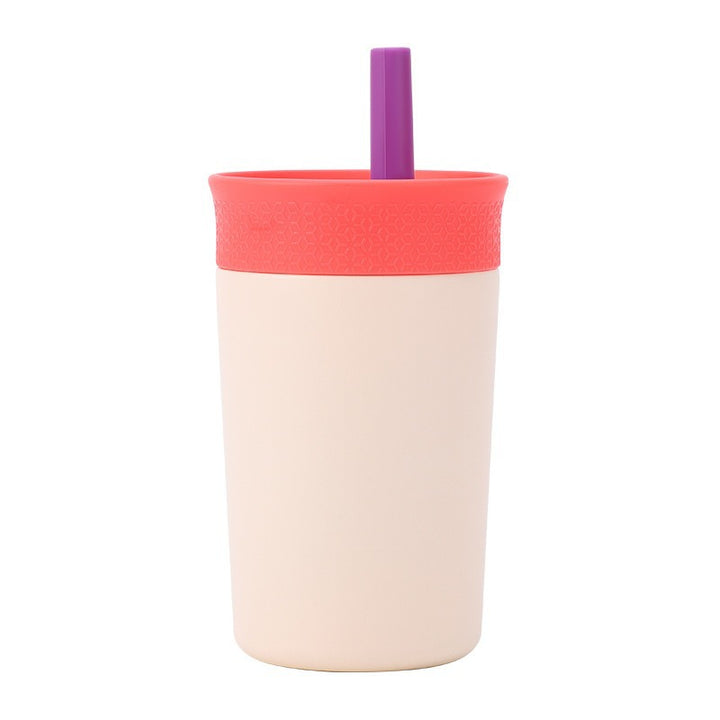 Women's practical insulated cup with integrated straw Bowlift
