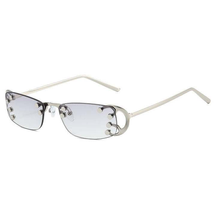 Women’s fashionable rectangular sunglasses with striking gold details Bowlift