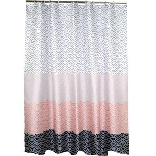 Modern Abstract Printed Shower Curtain Bowlift