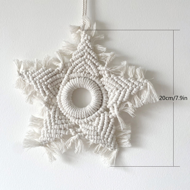 Handcrafted Macrame Star Wall Hanging Bowlift