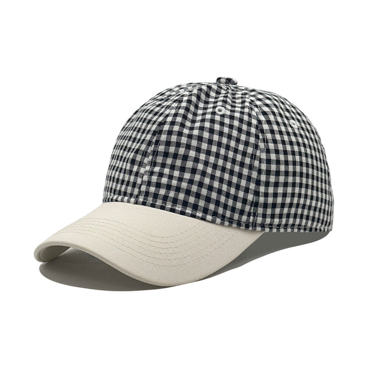 Ladies fashion cap with checkered pattern Bowlift