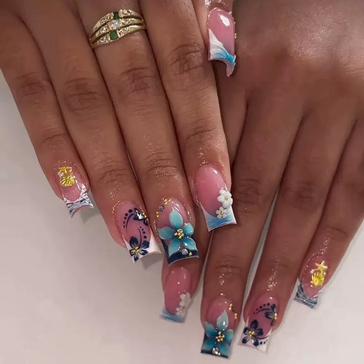 Decorative Floral Nail Art Extensions Bowlift 1787913768
