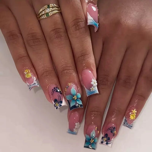 Decorative Floral Nail Art Extensions Bowlift 1787913768