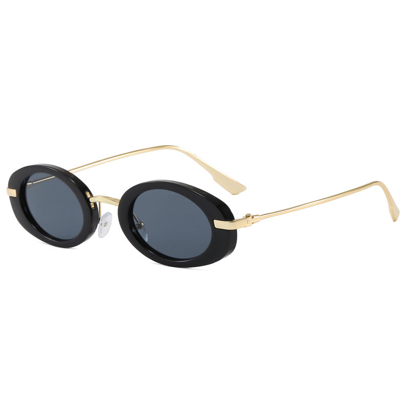Fashionable glasses with oval frame Bowlift