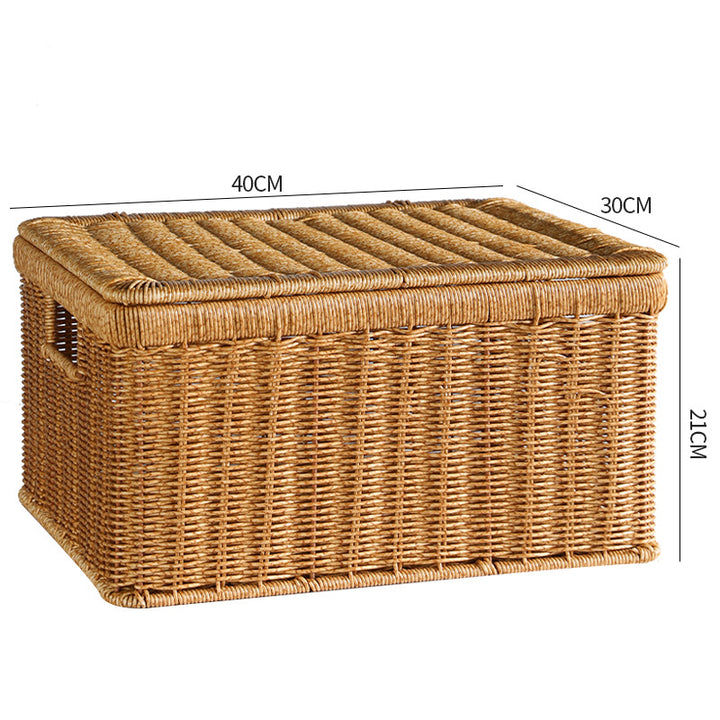 Natural Woven Storage Chest Bowlift