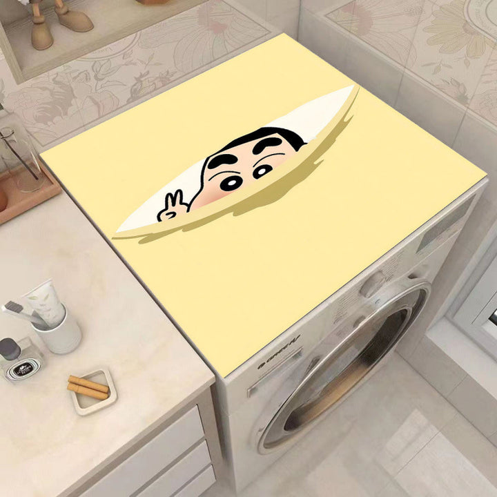 Cartoon Character-Themed Washing Machine Mat
