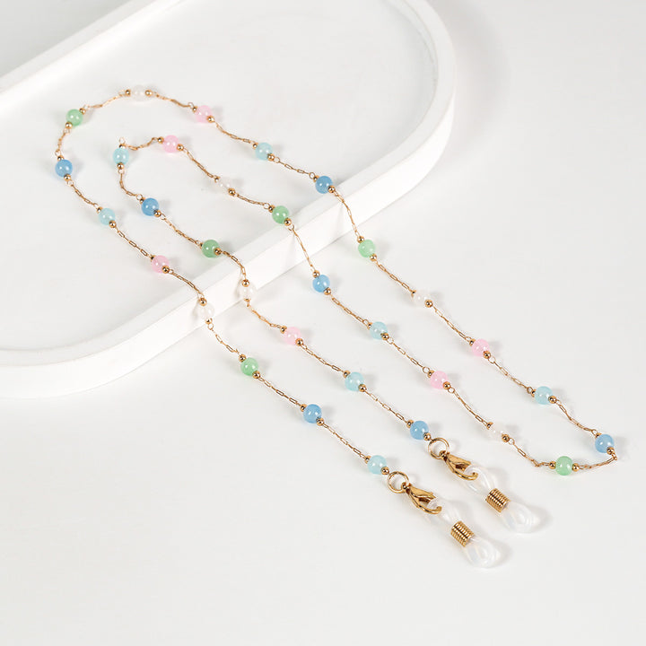 Elegant Beaded Glasses Chain Bowlift