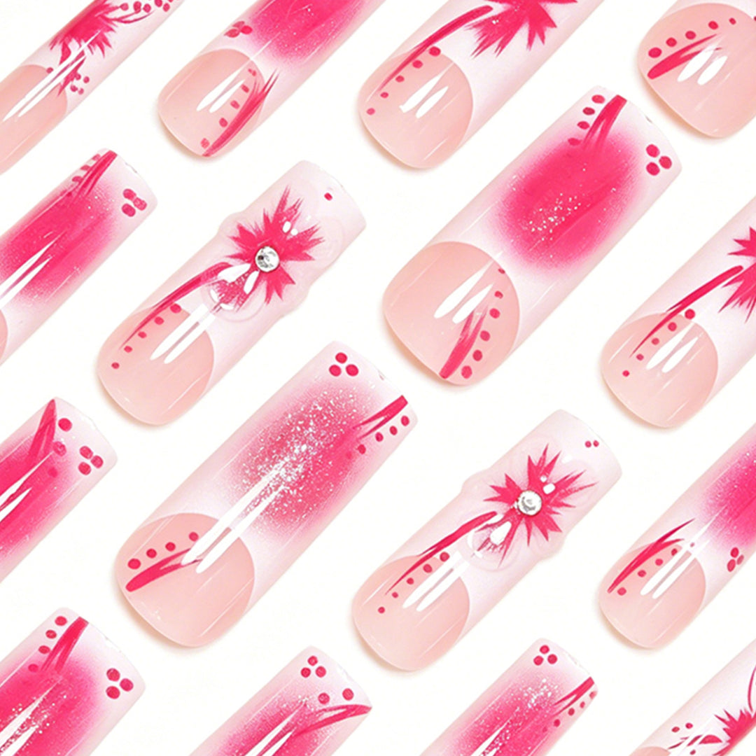 Artistic Floral Stiletto Nail Art Set Bowlift