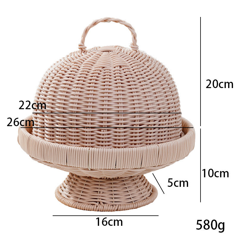 Woven Decorative Cloche Food Cover Bowlift