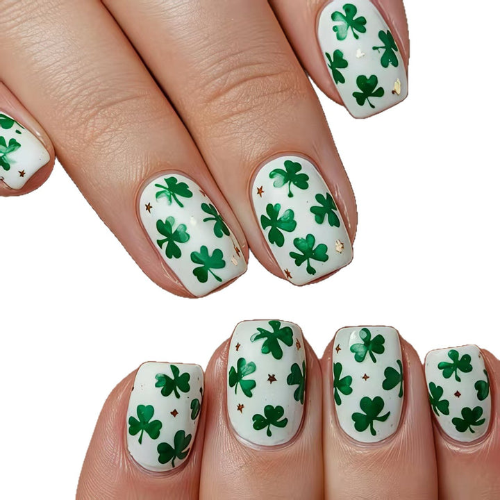 St. Patrick's Day Shamrock Nail Art Bowlift