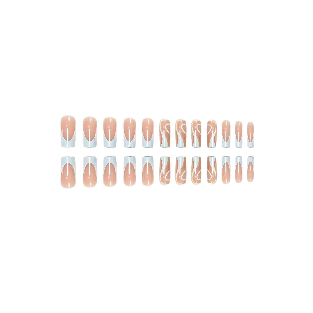Abstract Marble Nail Art Set Bowlift