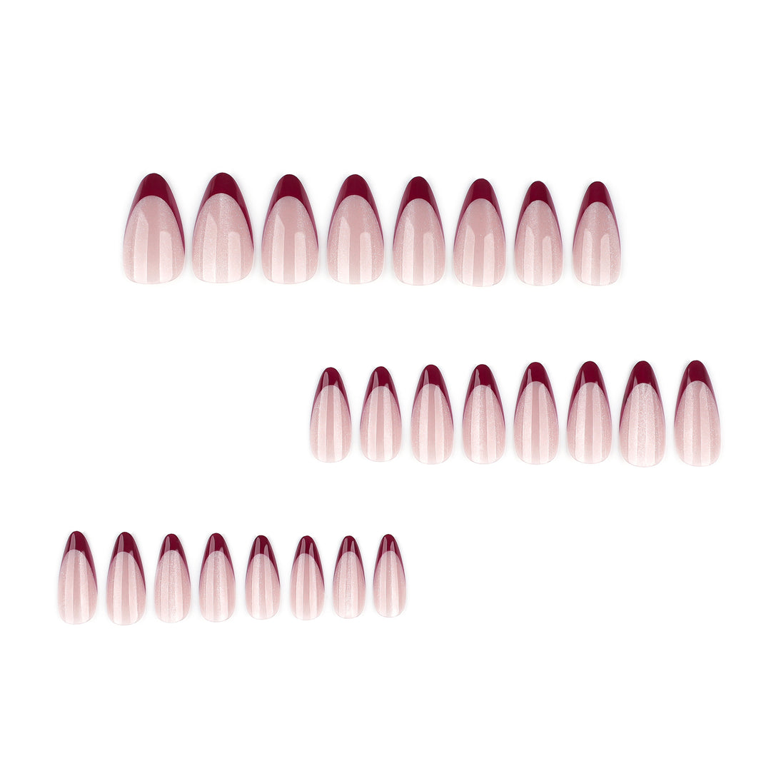 Artificial stiletto nails with sparkling tips Bowlift