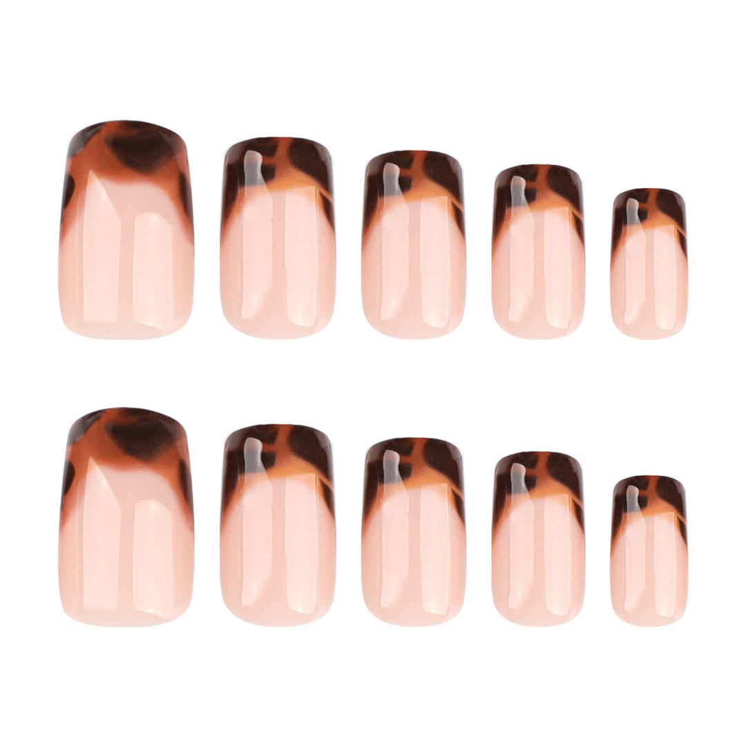 Artistic acrylic nails with elegant ombre design Bowlift