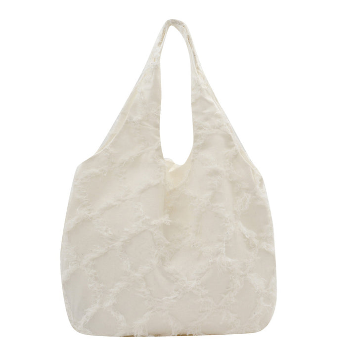 WoFringed Textured Shoulder Bag Bowlift