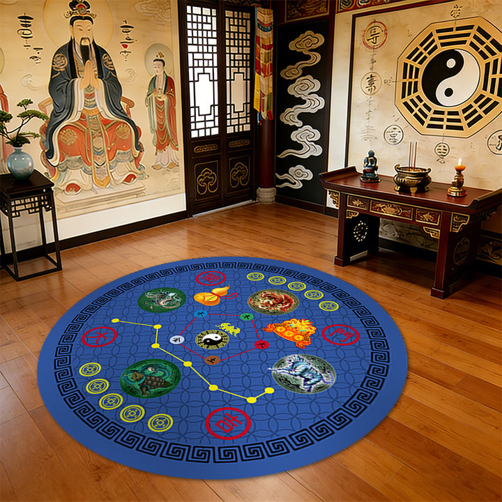 Round Feng Shui Area Rug