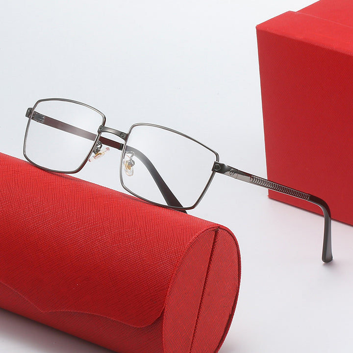 Women's fashionable square sunglasses with elegant metal frame Bowlift