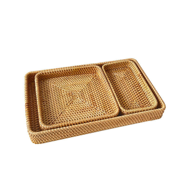 Women square natural material serving plate Bowlift