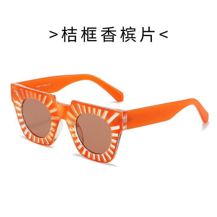 Ladies Fashion Sunglasses with Creative Geometric Frame Bowlift